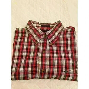 Vtg Alexander Julian Colours Men’s Casual Button Down Shirt Size 2XL Plaid‎ 90s